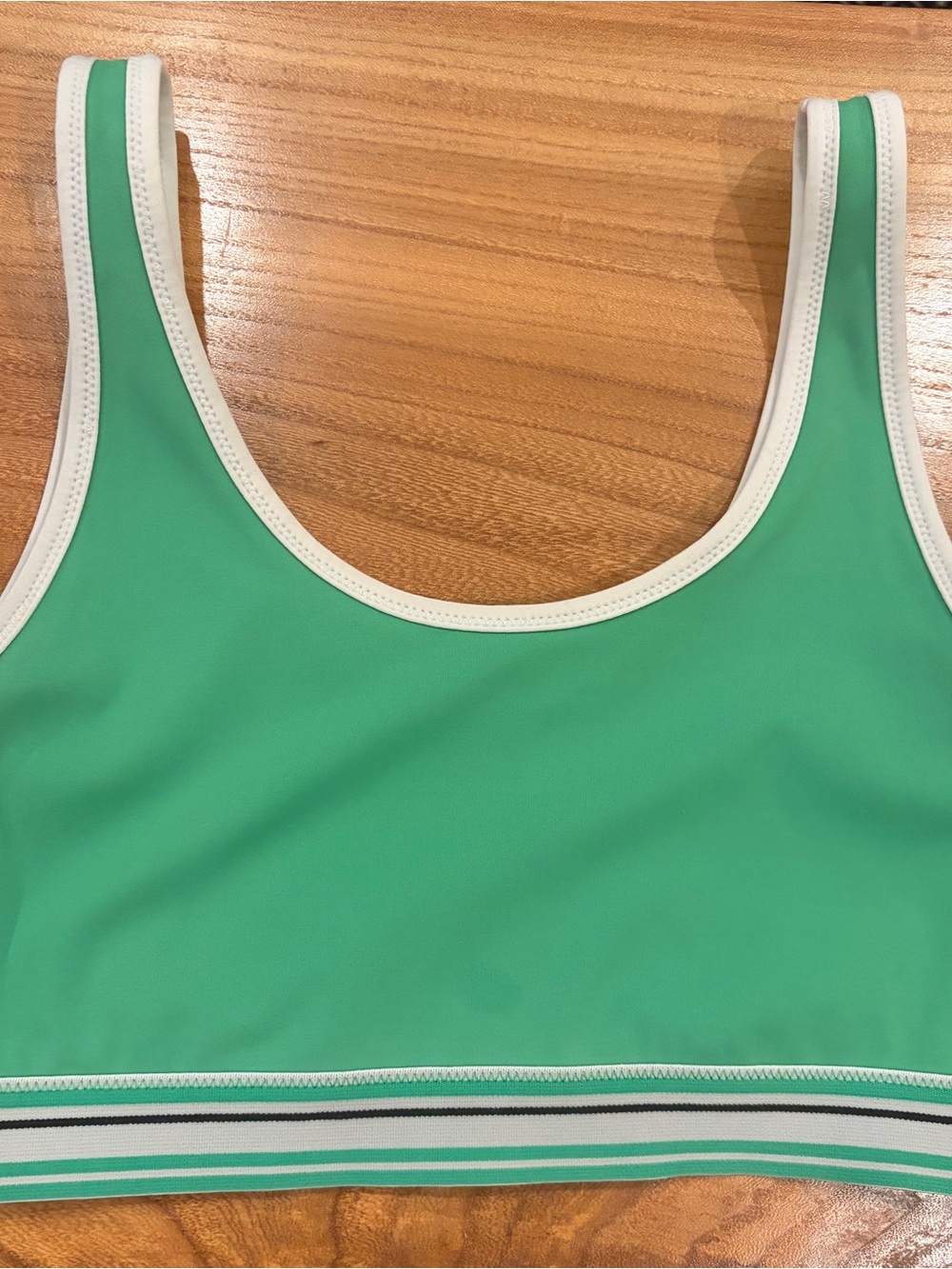 Solid & Striped Hide Tide Kelly Green Sport Bra, S